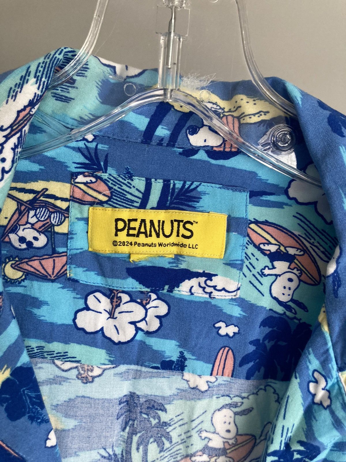 Peanuts × Vintage Rare Pattern Vintage Peanuts Snoopy Button Shirt Size US M / EU 48-50 / 2 - 2 Thumbnail