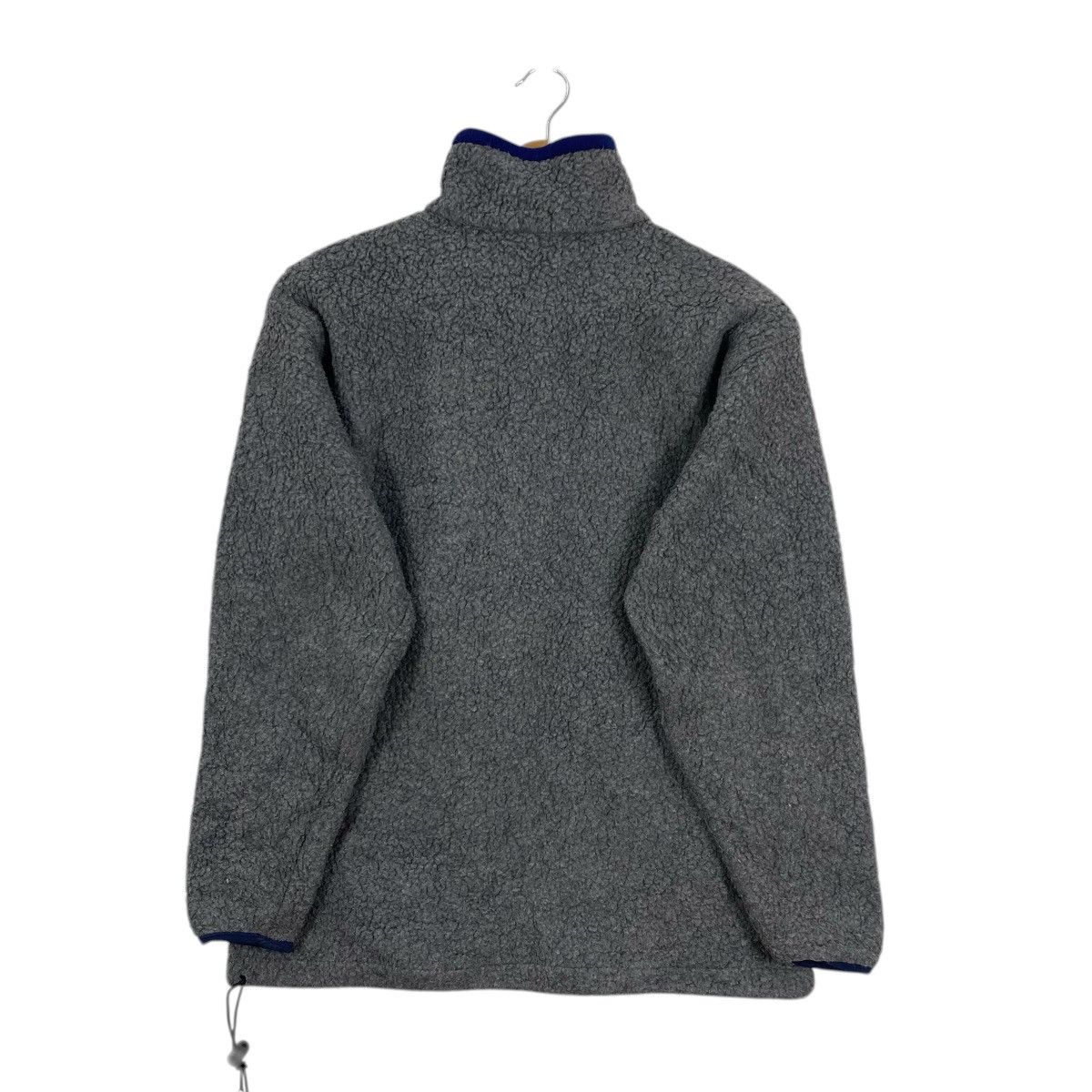 L.L. Bean Vintage 90s LL Bean Deep Pile Fleece Quarter Zip Grey S Size US S / EU 44-46 / 1 - 2 Thumbnail