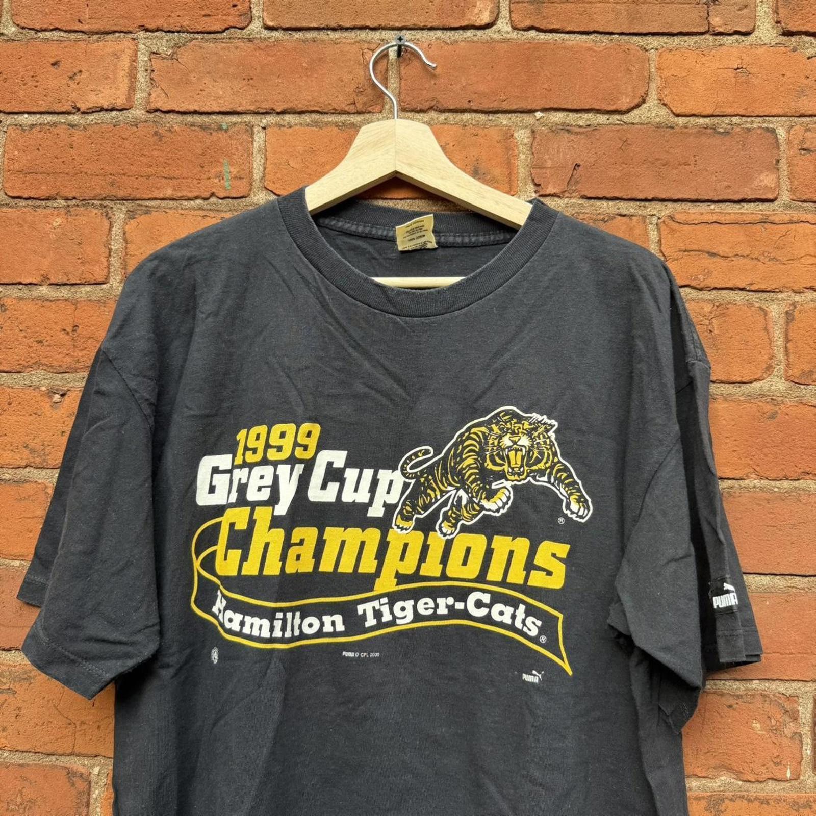 Puma Vintage Hamilton tiger cats grey cup champions t shirt 99 L Size US L / EU 52-54 / 3 - 2 Thumbnail