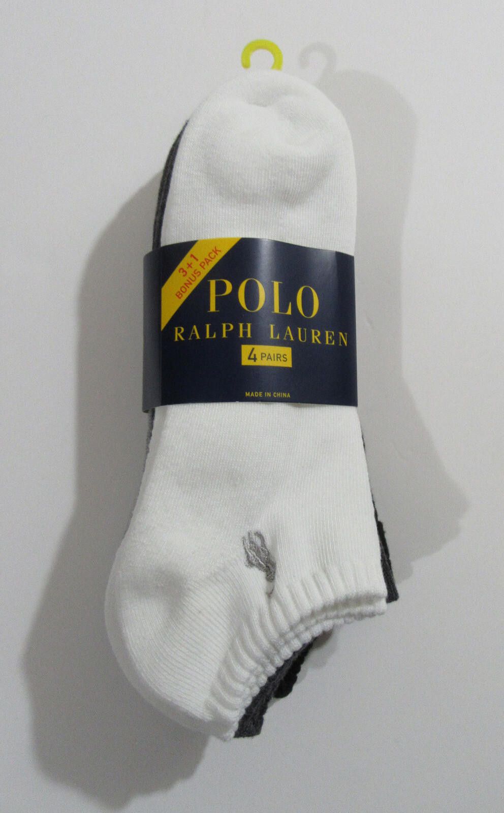 Polo Ralph Lauren Polo Ralph Lauren Mens Low Cut Socks 4 pack Size ONE SIZE - 1 Thumbnail