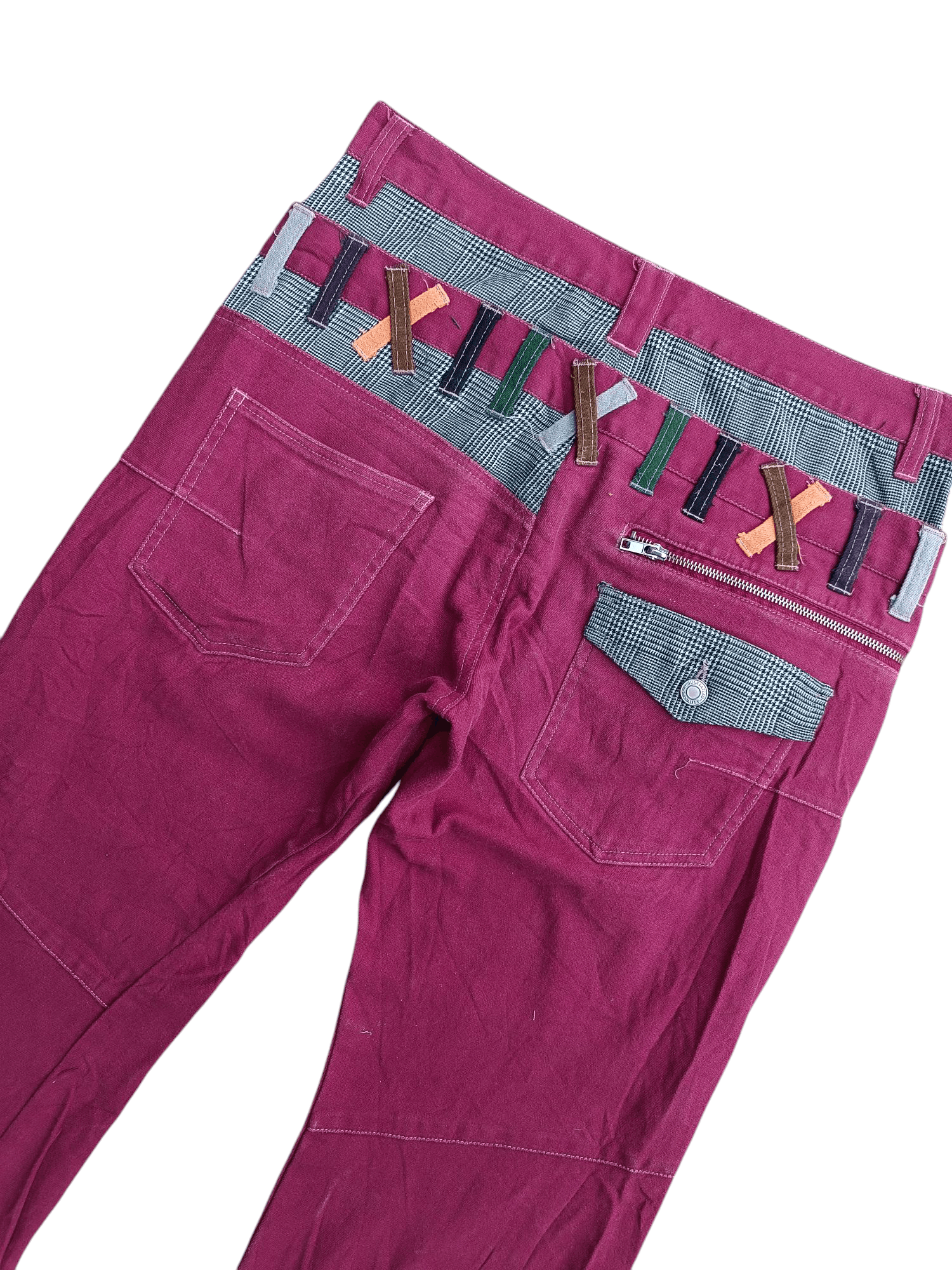 If Six Was Nine × Japanese Brand × Le Grande Bleu (L.G.B.) FYEE 🔥 Jungle Storm Double Waist Pants E228 Size US 33 - 9 Thumbnail