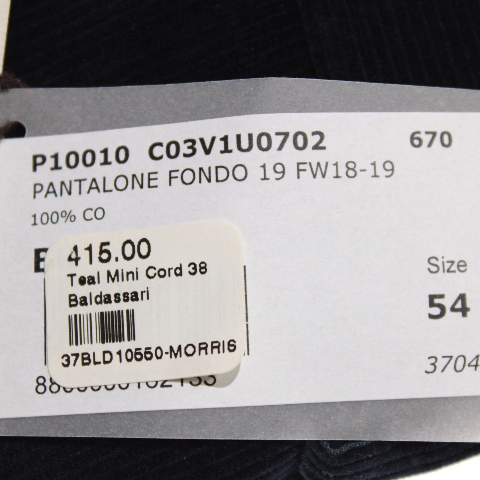Maurizio Baldassari Maurizio Baldassari New with tags Chino Size 38 US In Blue Size US 38 / EU 54 - 4 Thumbnail
