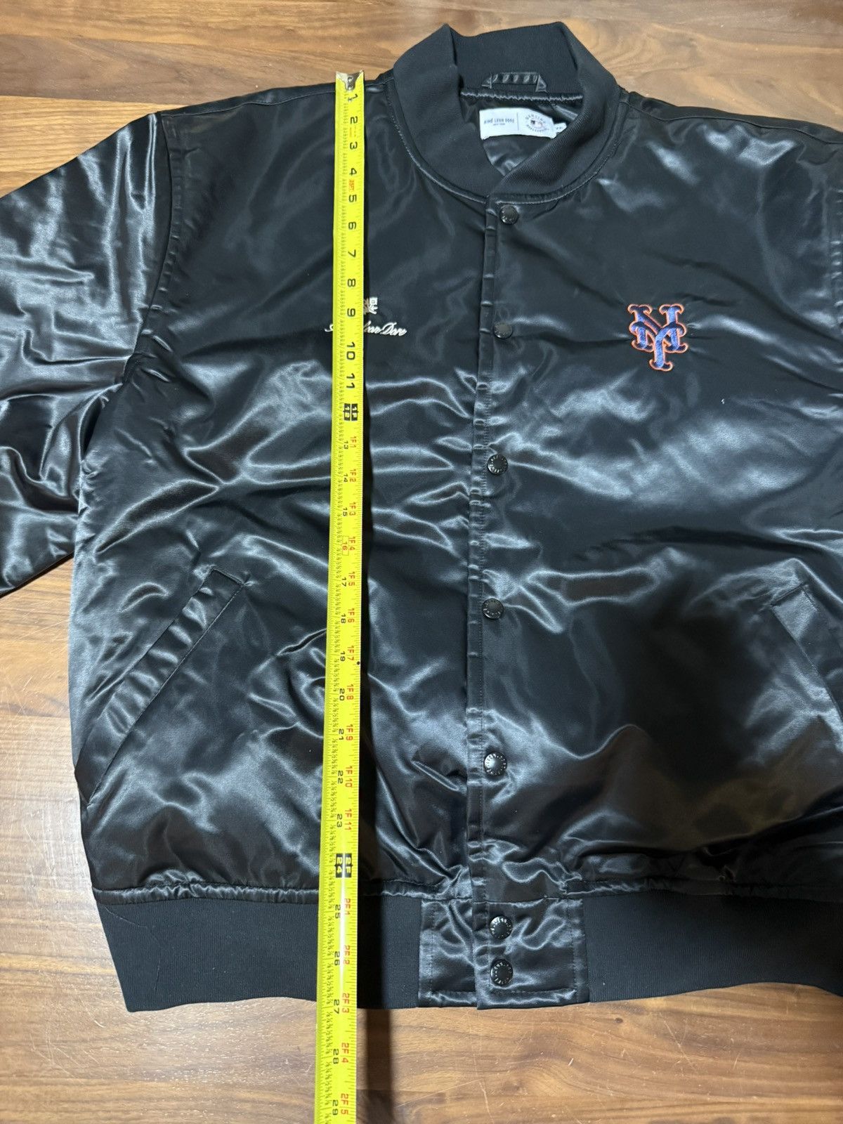 Aime Leon Dore Aime Leon Dore NY Mets Satin Varsity Bomber Jacket Black XXL Size US XXL / EU 58 / 5 - 11 Thumbnail