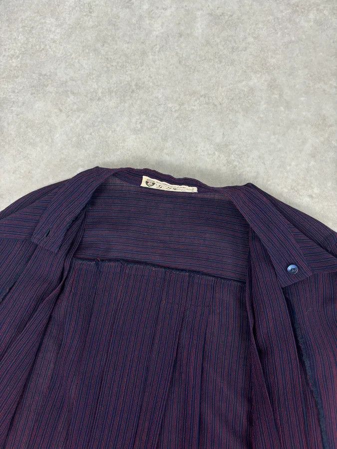 Gucci 1990s Gucci Purple Wool Striped Shirt Size US XS / EU 42 / 0 - 8 Thumbnail