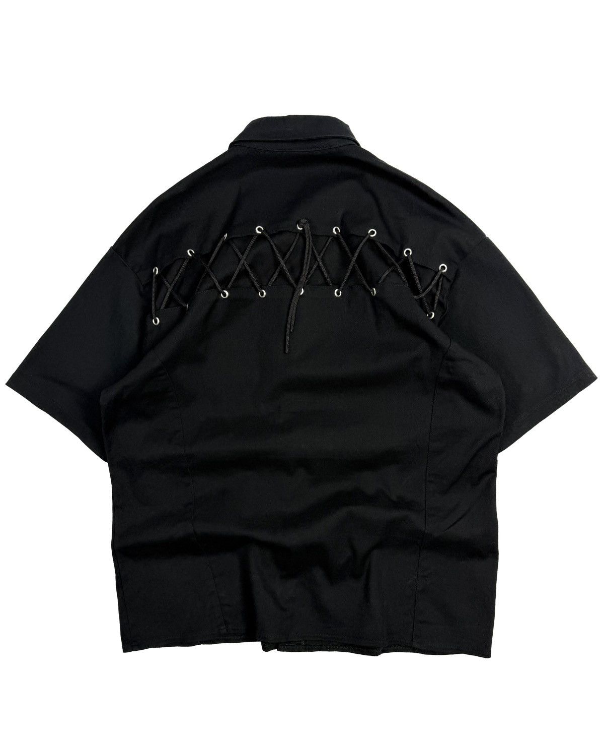 Killstar Aderlass Gothic Punk Shirt Skull Buttons Lace Up Avant Garde Size US XXL / EU 58 / 5 - 3 Thumbnail