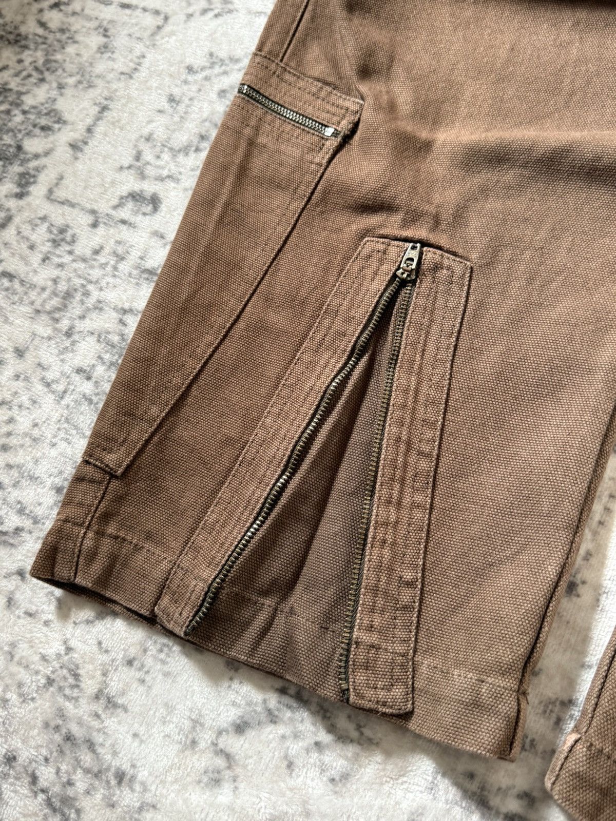 Japanese Brand Amore Puro Japan Deconstructed Heavy Cargo Baggy Pants Size US 29 - 10 Thumbnail