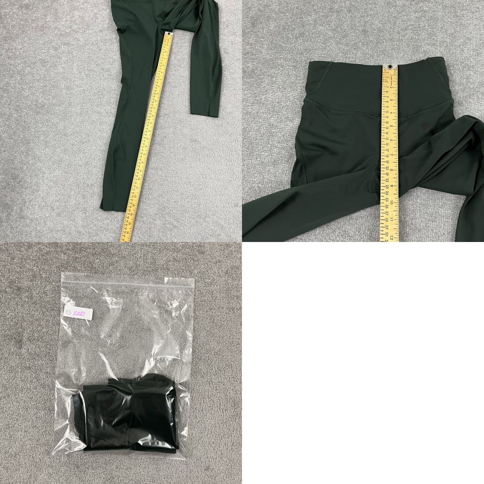 Lululemon Lululemon Base Pace Tights Womens Sz 2 25" Rainforest Green Gym Activewear Cropped Leggings Size ONE SIZE - 8 Thumbnail