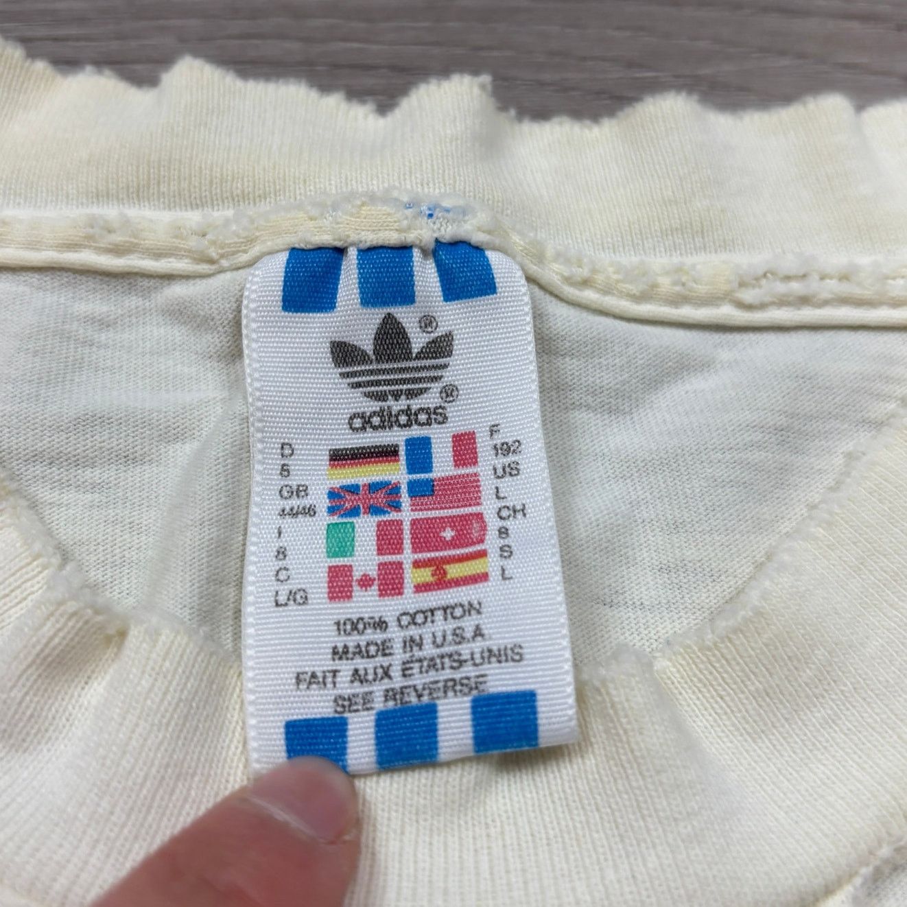Adidas × Vintage Vintage Adidas World Cup USA 1994 Soccer Ball Shirt Men's L Size US L / EU 52-54 / 3 - 6 Thumbnail