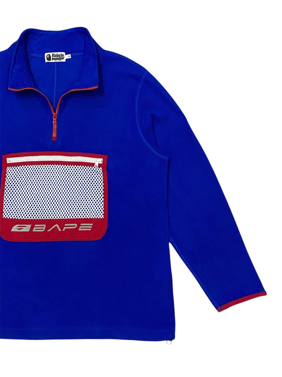 Bape A Bathing Ape Fleece Pocket Haf Zip Sweatshirt Size US XL / EU 56 / 4 - 4 Thumbnail