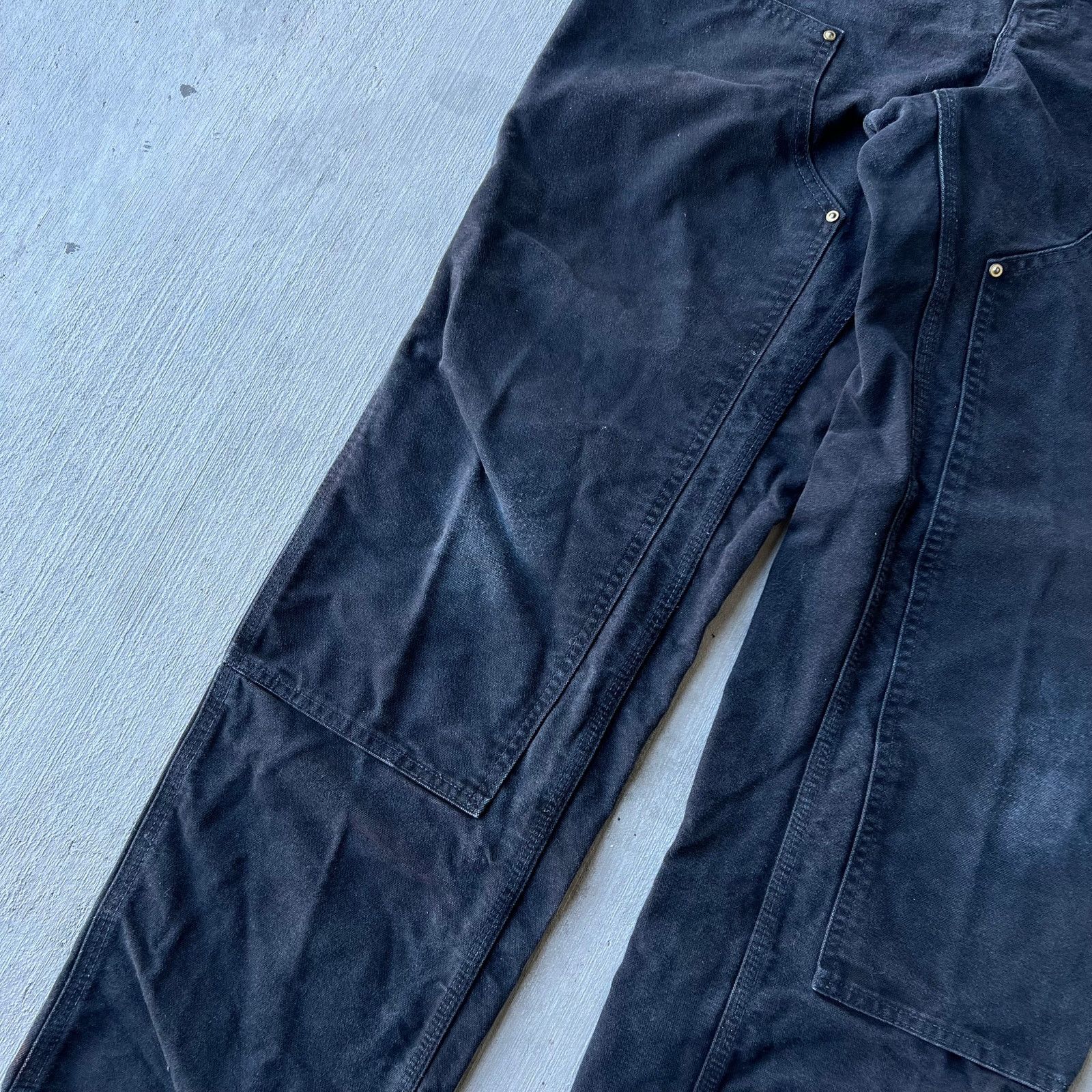 Carhartt × Vintage Vintage Y2K Carhartt black double knee work carpenter pants Size US 32 / EU 48 - 3 Thumbnail