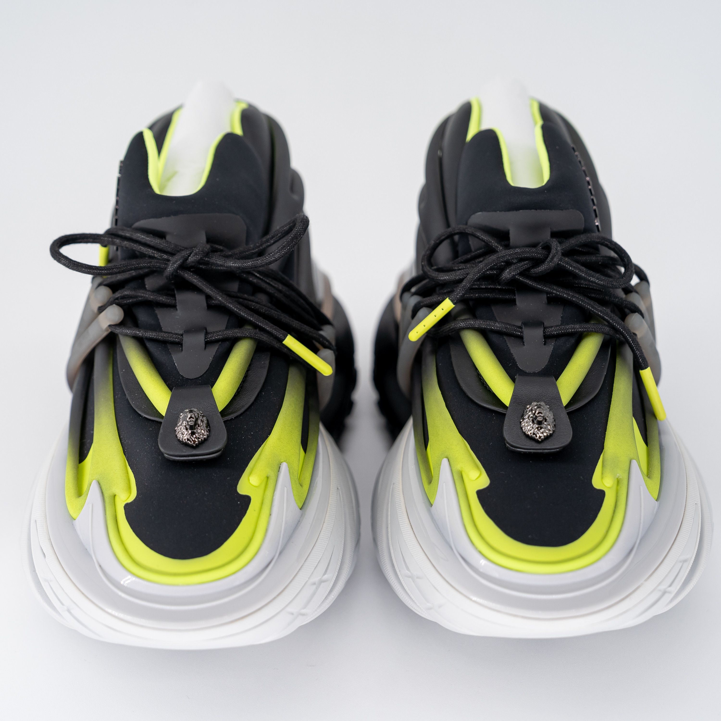 Balmain size 44/ US 11 - Balmain Unicorn Black Green White Sneakers Size US 11 / EU 44 - 3 Thumbnail