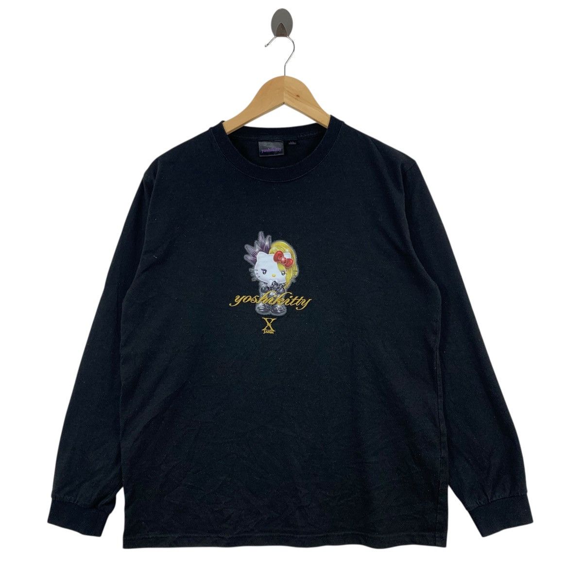 Japanese Brand YOSHIKITTY X JAPAN Hello Kitty Japanese Band Tshirt Size US L / EU 52-54 / 3 - 1 Thumbnail