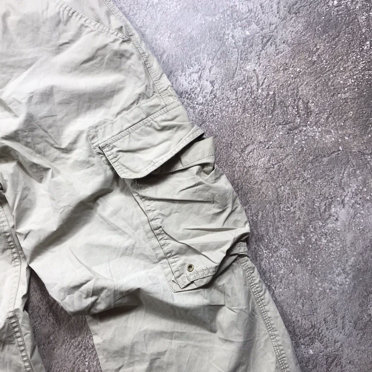 Vintage Vintage Y2K Baggy Cargo Pants Distressed Khaki Relaxed 33 Size US 33 - 4 Thumbnail