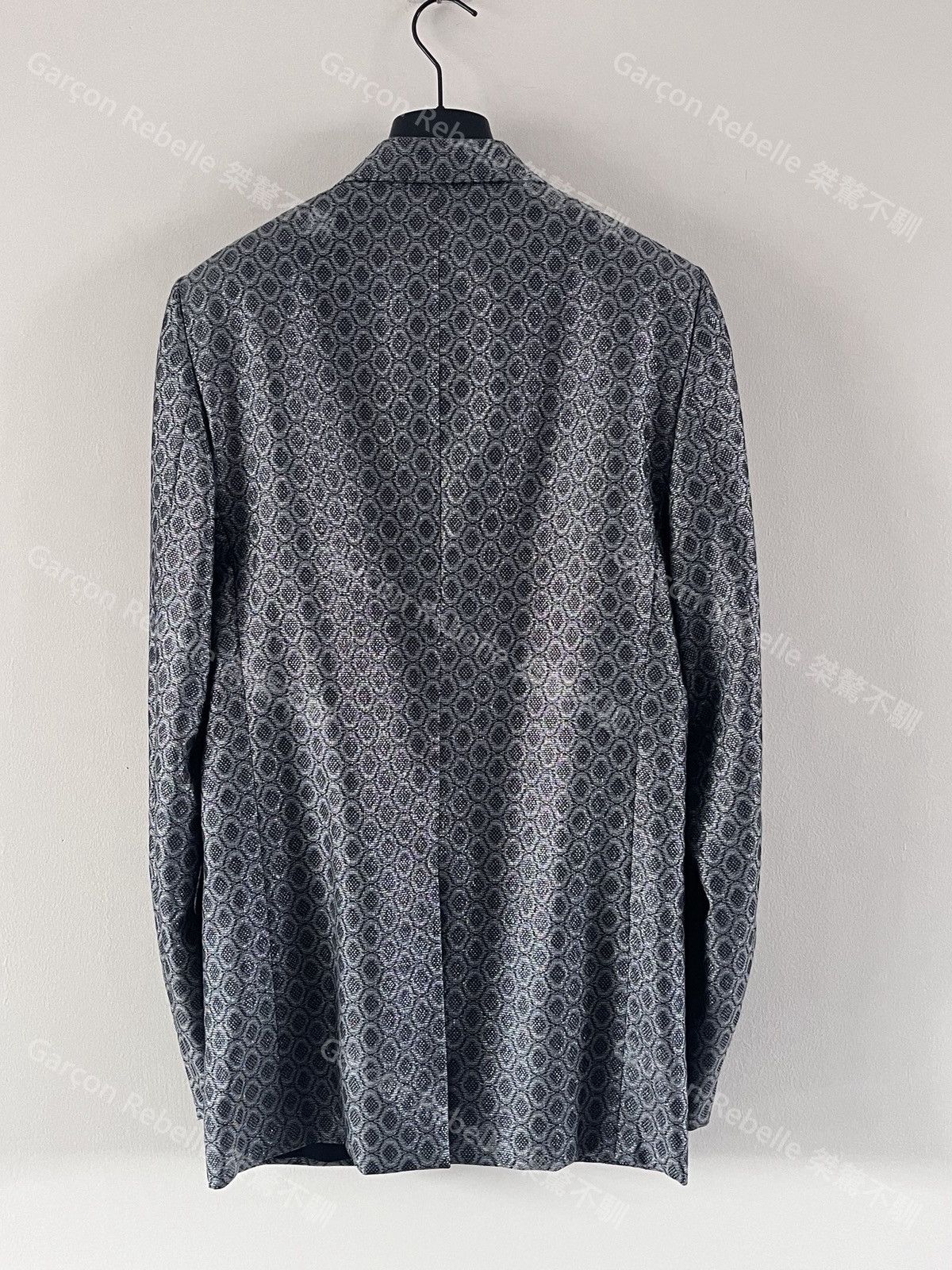 Hedi Slimane Dior Homme Hedi 04SS Blazer Leather Show Piece Runway 48 Size 48S - 3 Thumbnail