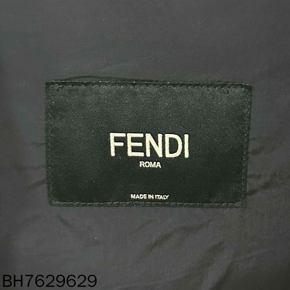 Fendi thin printed zip-up down jacket Size US M / EU 48-50 / 2 - 4 Thumbnail