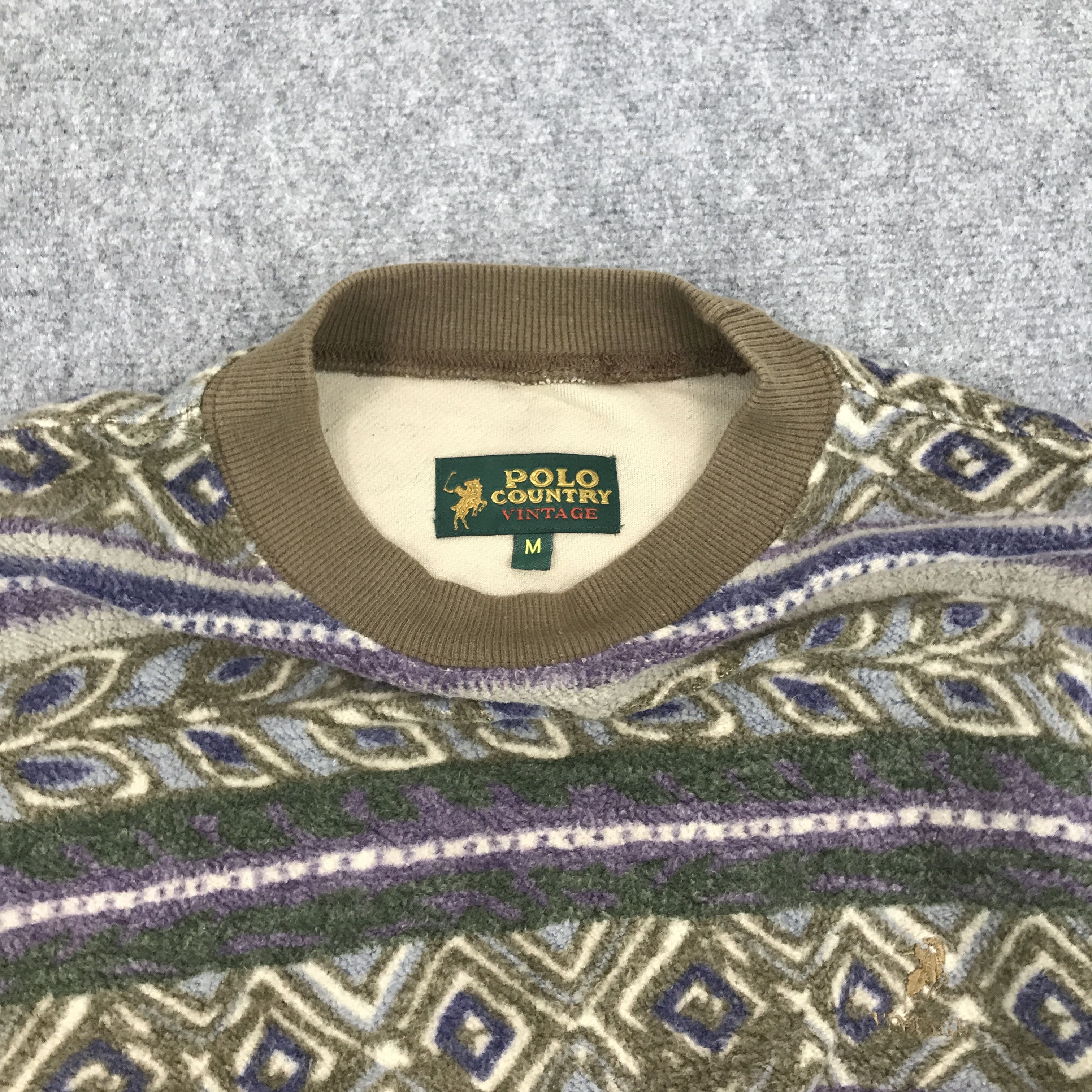 Japanese Brand Rare Polo Country Navajo design sweatshirt Size US M / EU 48-50 / 2 - 8 Thumbnail