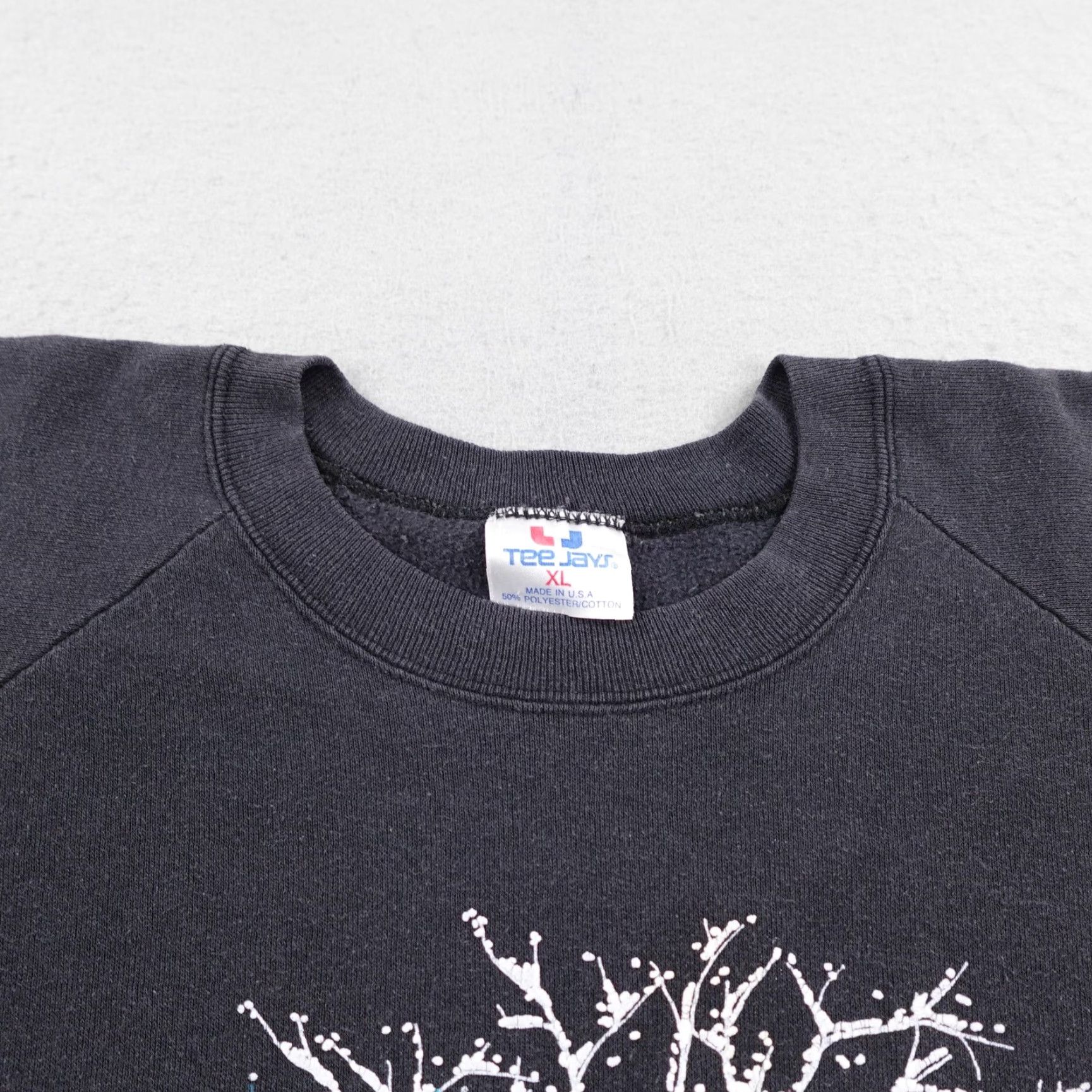 TEE JAYS VINTAGE Christmas Sweatshirt Mens XL Black Let It Snow Pullover Crewneck Sweater Size US XL / EU 56 / 4 - 4 Thumbnail
