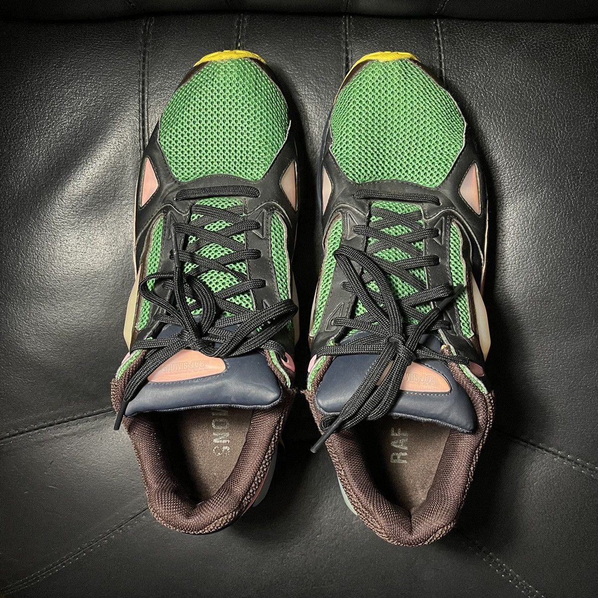 Adidas × Raf Simons Adidas raf simons ozweego 1 green brown Size US 11.5 / EU 44-45 - 7 Thumbnail
