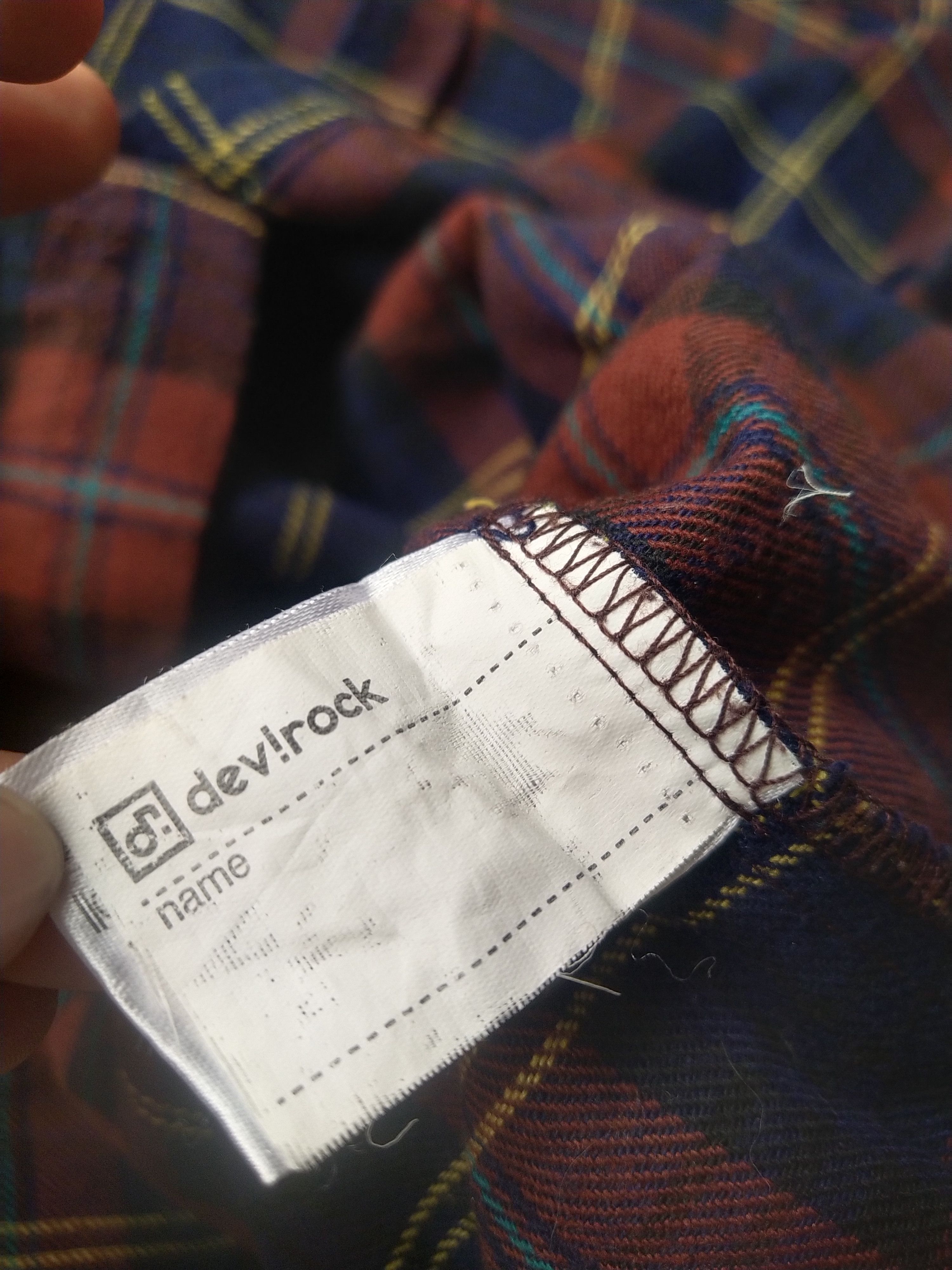 Hysteric Glamour Devirock Long Plaid Flannel Shirt Grunge Japan Size XS / US 0-2 / IT 36-38 - 6 Thumbnail