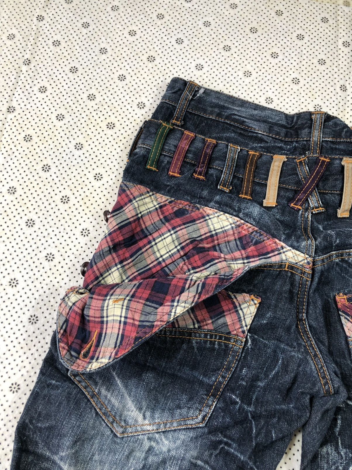 Hysteric Glamour × Japanese Brand Nylaus flared bondage jeans Size US 31 - 16 Thumbnail