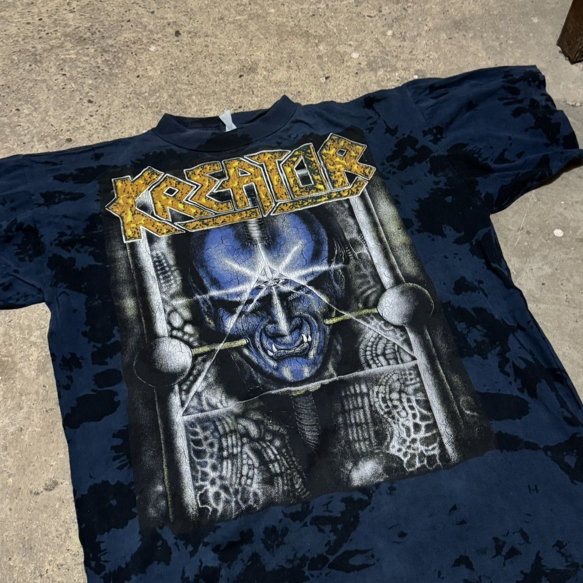 Band Tees × Vintage Vintage 90’ Kreator overprinted „cause of conflict“ t-shirt Size US L / EU 52-54 / 3 - 2 Thumbnail