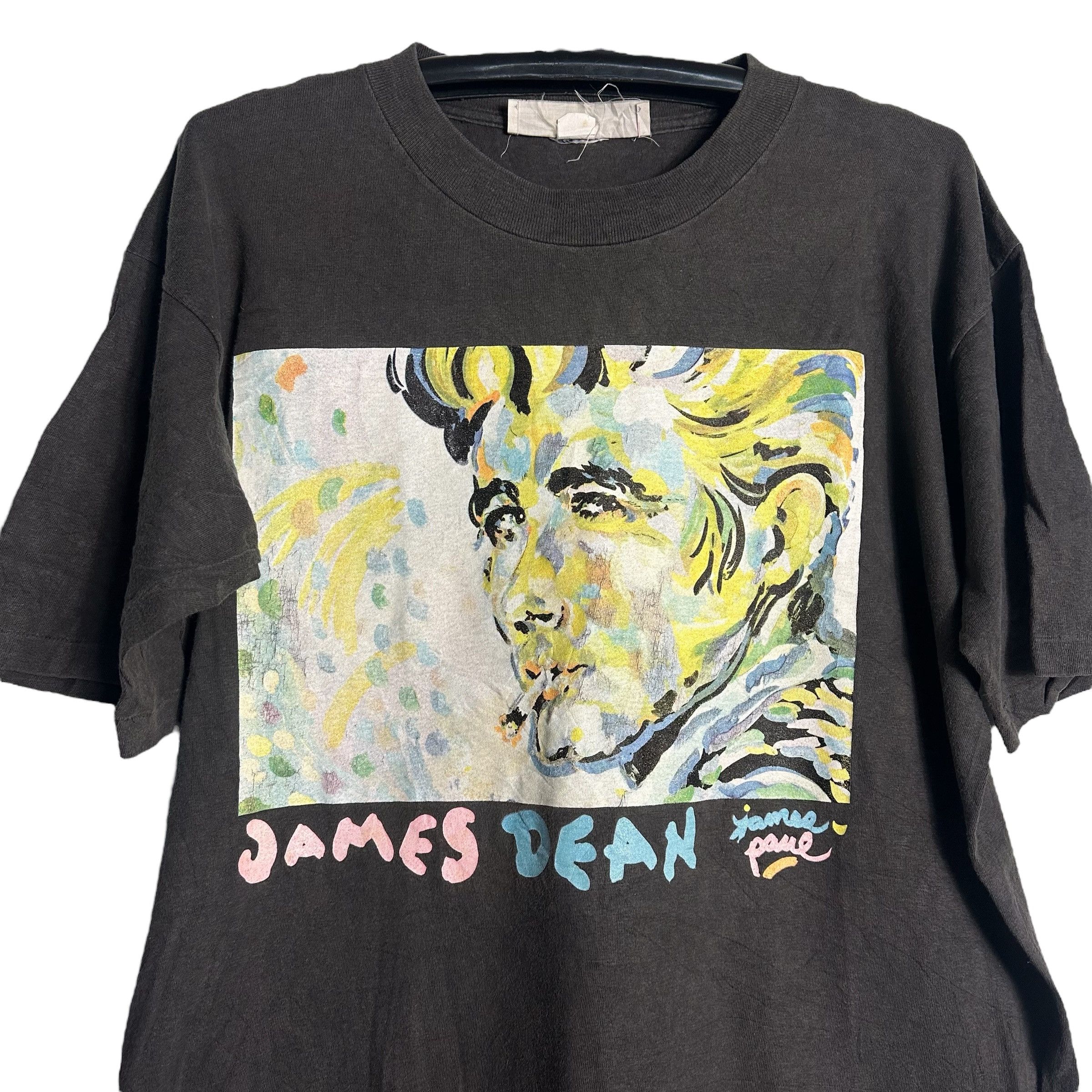 Vintage 🔥RARE🔥Vintage James Dean Pop Art T-shirt Single Stich Size US L / EU 52-54 / 3 - 2 Thumbnail