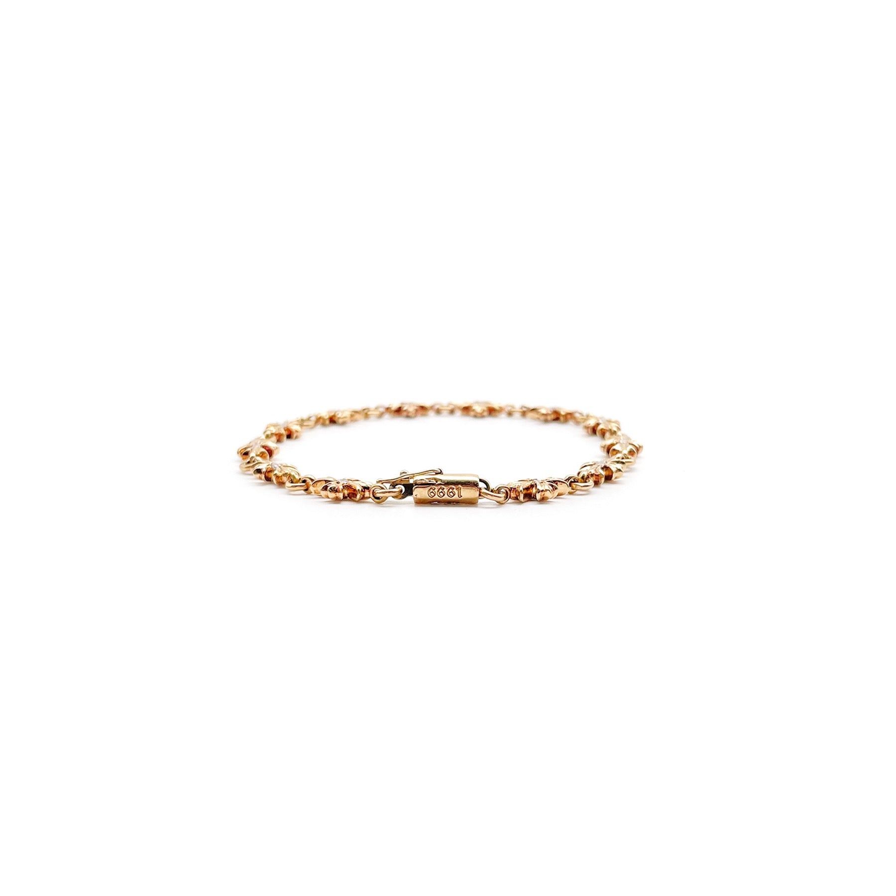 Chrome Hearts Chrome Hearts 22K Gold Diamonds Tiny E Cross Bracelet Size ONE SIZE - 3 Thumbnail