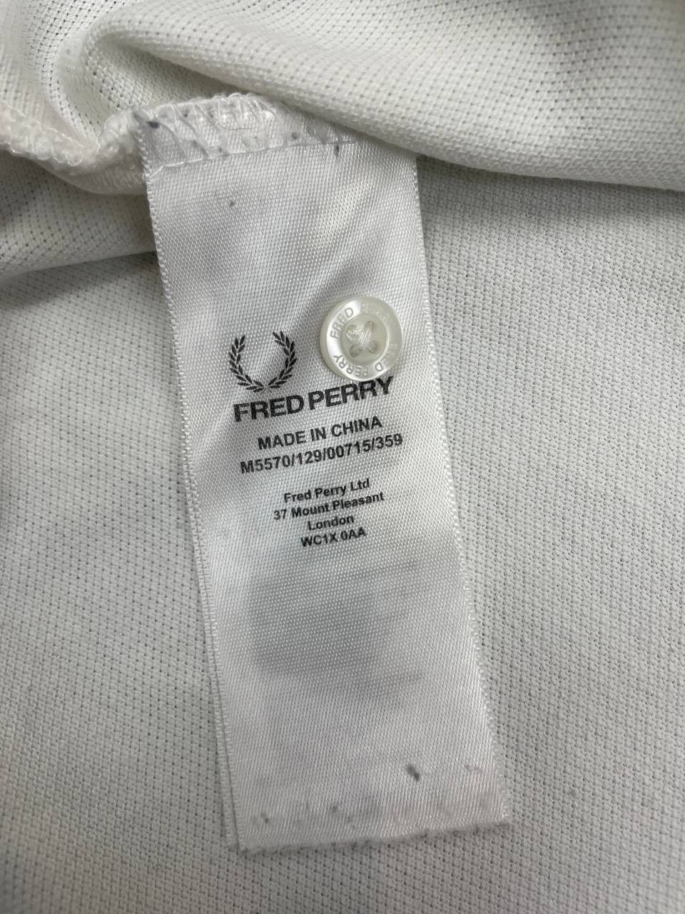 Fred Perry Fred Perry Men Cotton Polo T-Shirt White Size S Size US S / EU 44-46 / 1 - 7 Thumbnail