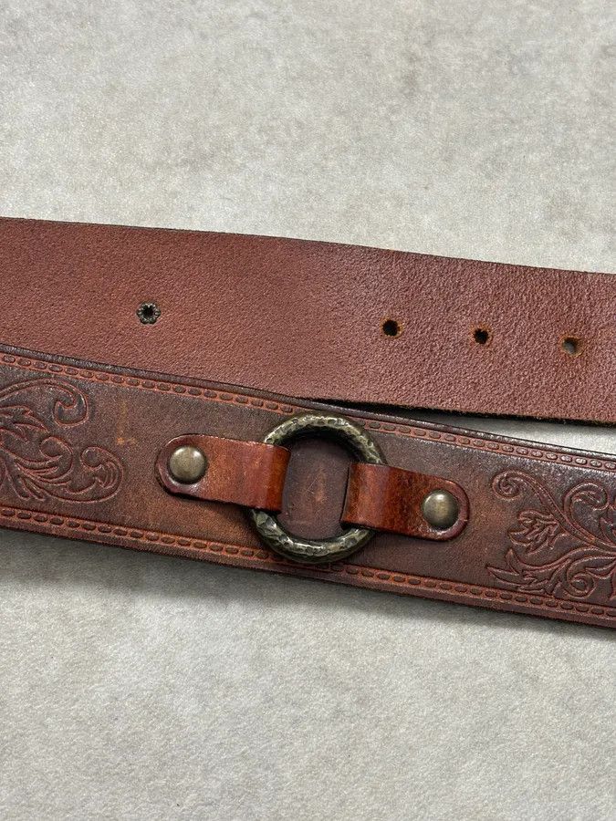 Dsquared2 Dsquared2 Brown Leather Belt Ornamental Buckle Size ONE SIZE - 9 Thumbnail