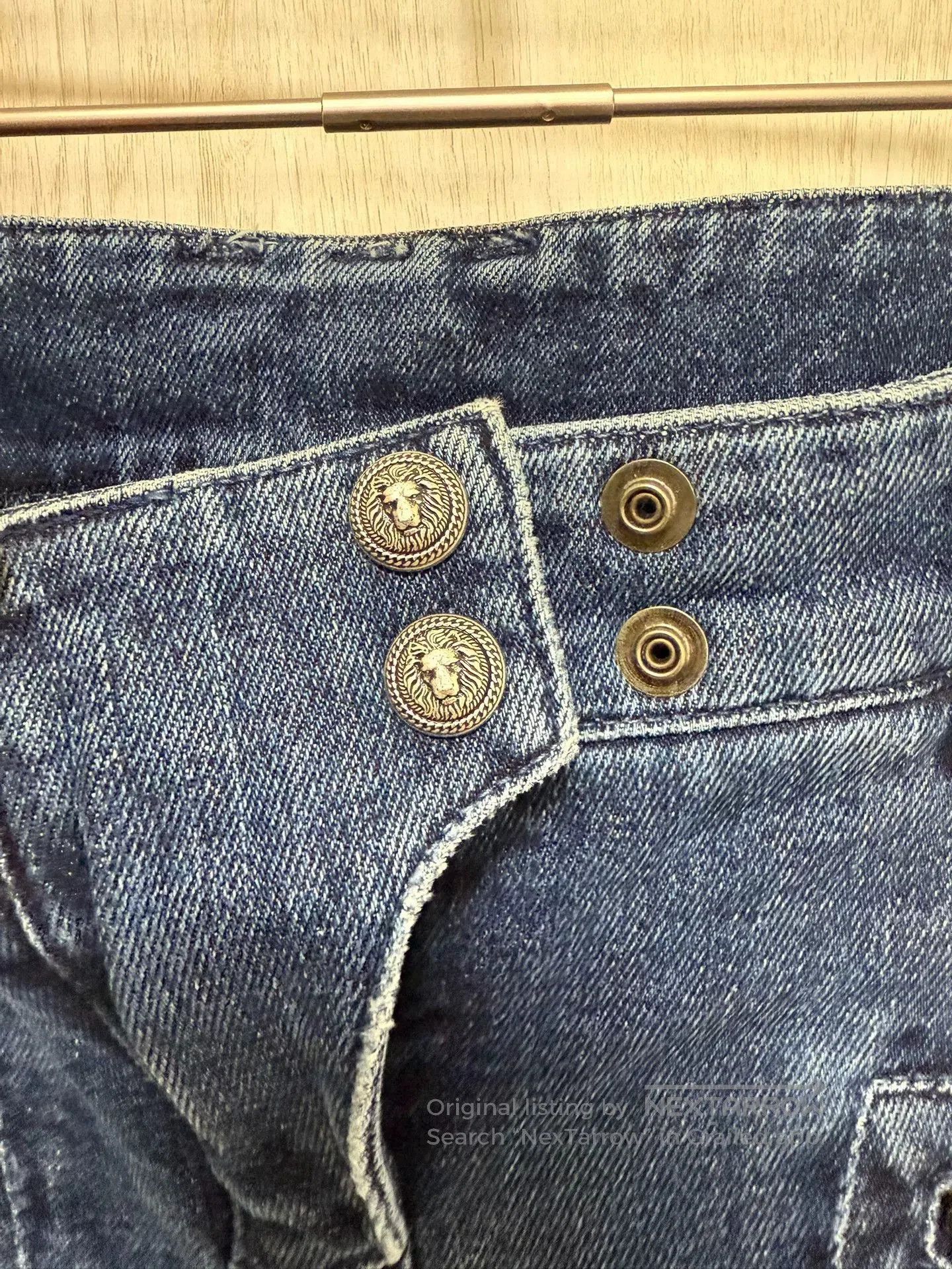 Balmain balmain classic washed blue denim pants. Size 37" - 3 Thumbnail