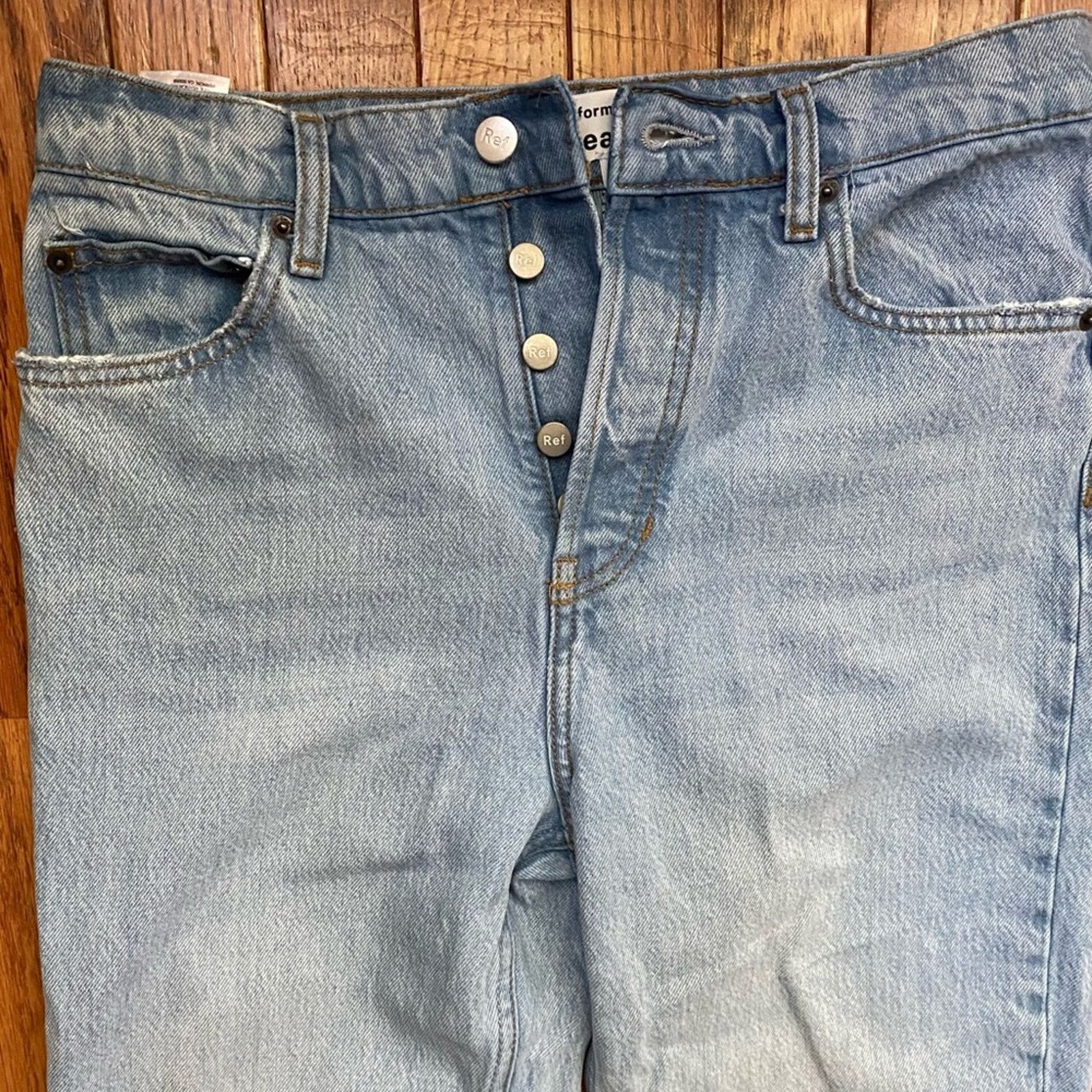 Reformation REFORMATION $178 Cynthia High Straight Jeans Tahoe Wash 28 Size 28" / US 6 / IT 42 - 5 Thumbnail