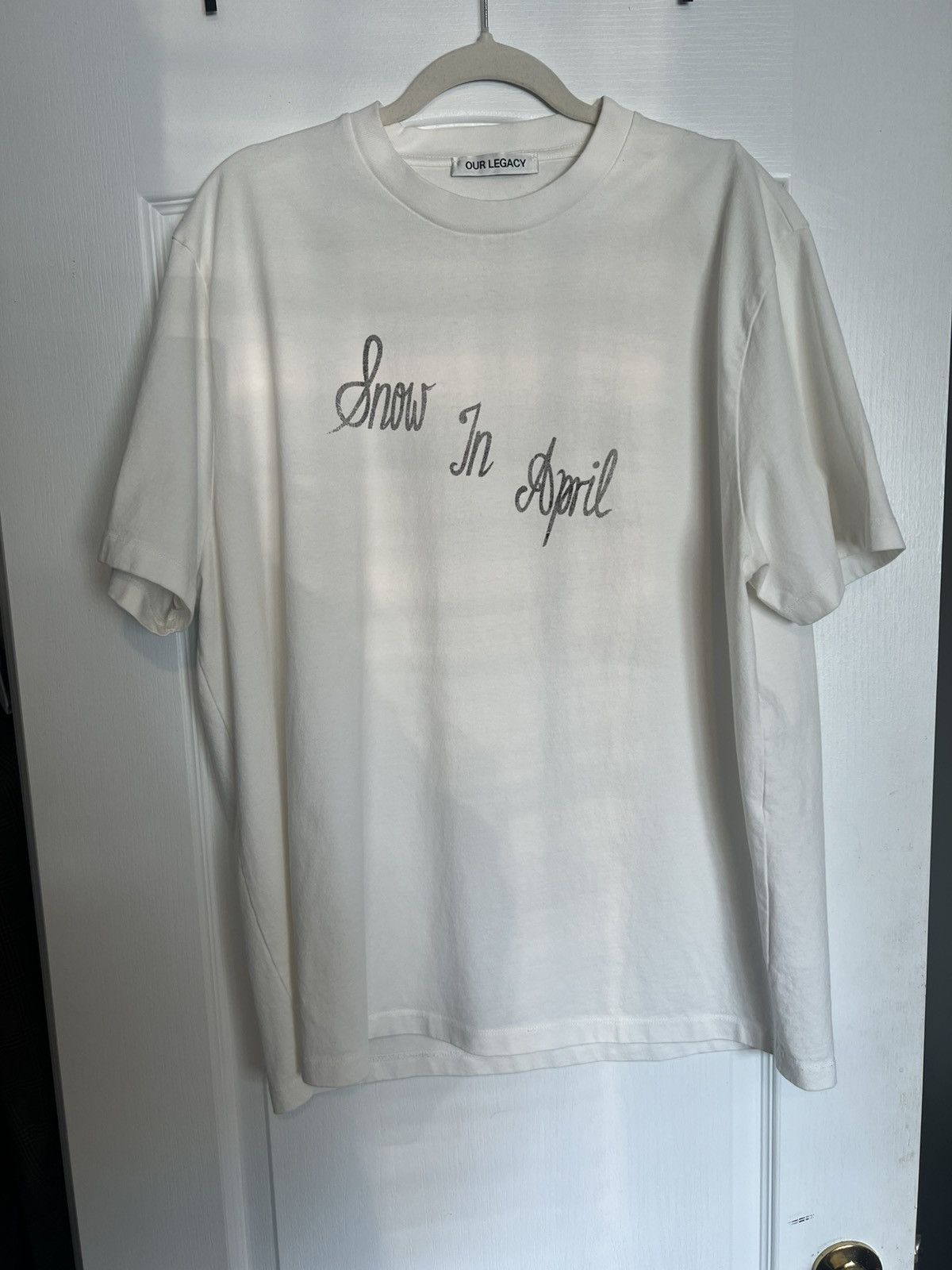 Our Legacy Our legacy “snow in April” t shirt | Grailed