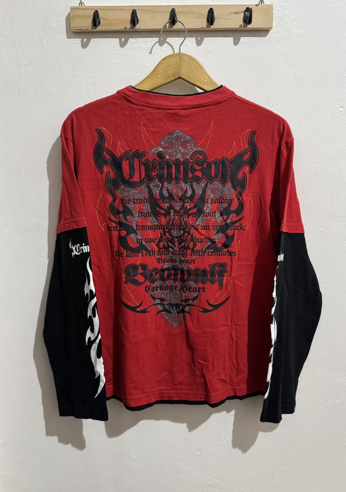 Hysteric Glamour × If Six Was Nine × Japanese Brand Y2k Beaumere tribal double layer ifsixwasnine longsleeve Size US M / EU 48-50 / 2 - 2 Thumbnail