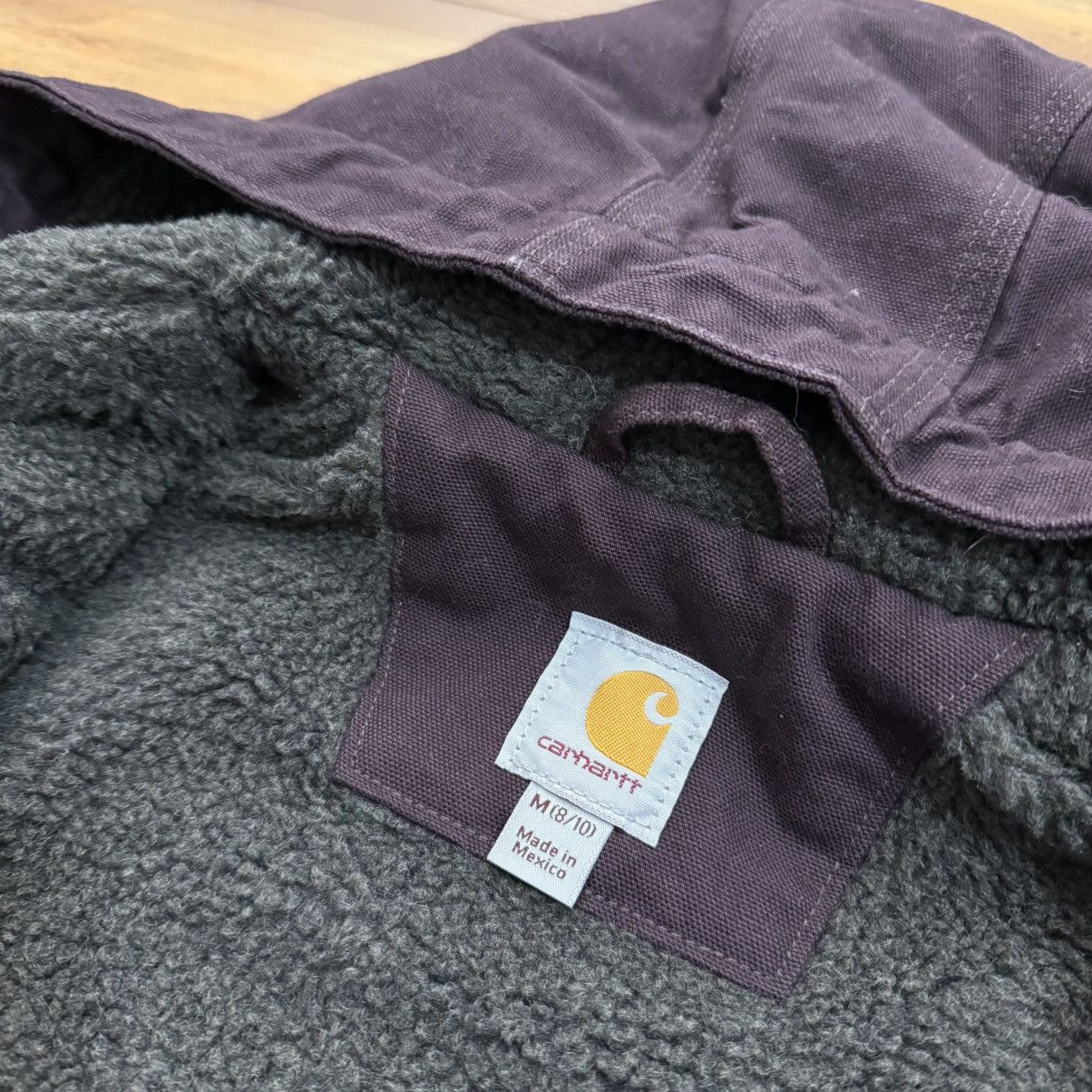 Carhartt Women’s Carhartt Purple Wine Hooded Sherpa Jacket 104292 DWN Size M / US 6-8 / IT 42-44 - 5 Thumbnail