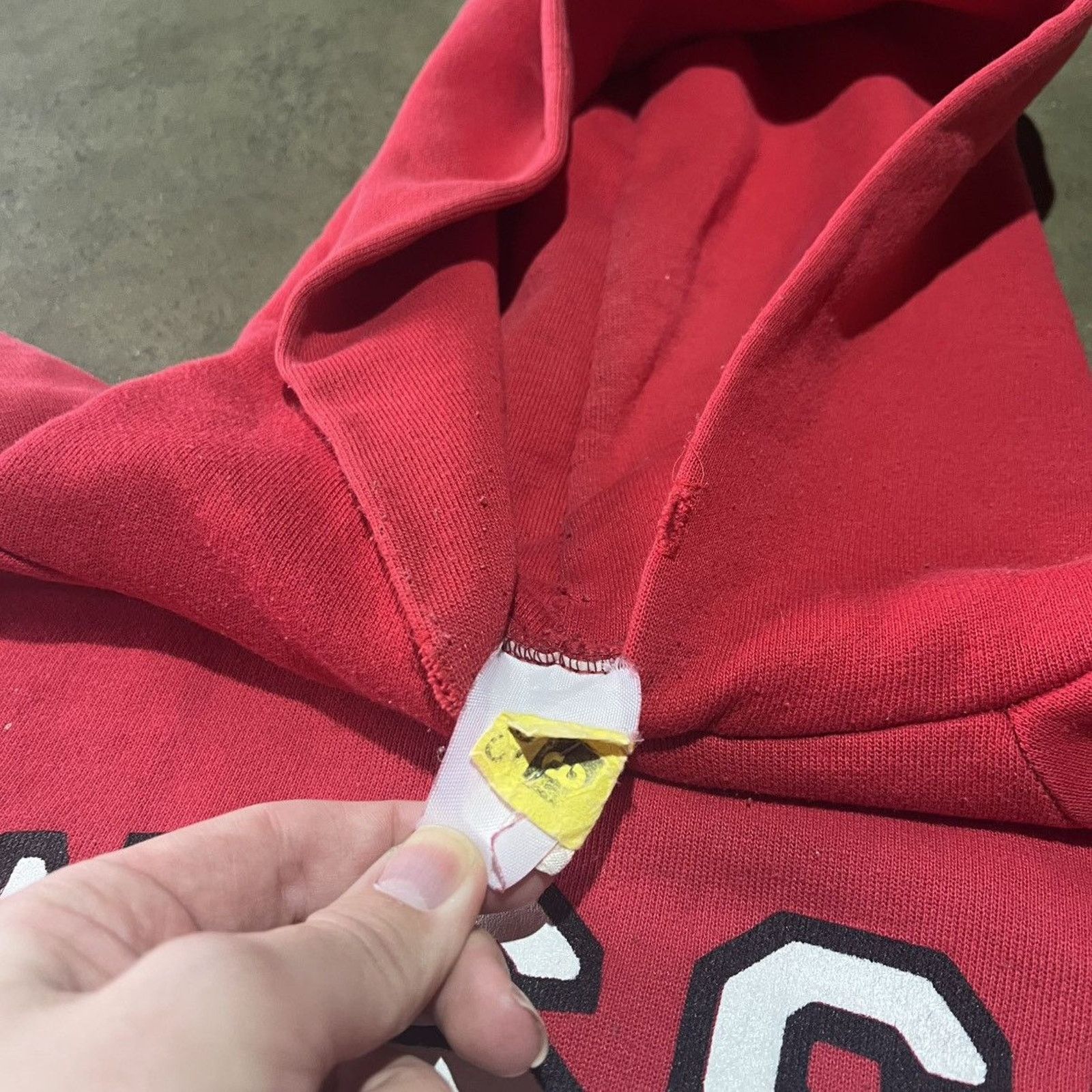 Vintage Vintage 70s Winston Salem State University Red Hoodie Size US L / EU 52-54 / 3 - 5 Thumbnail