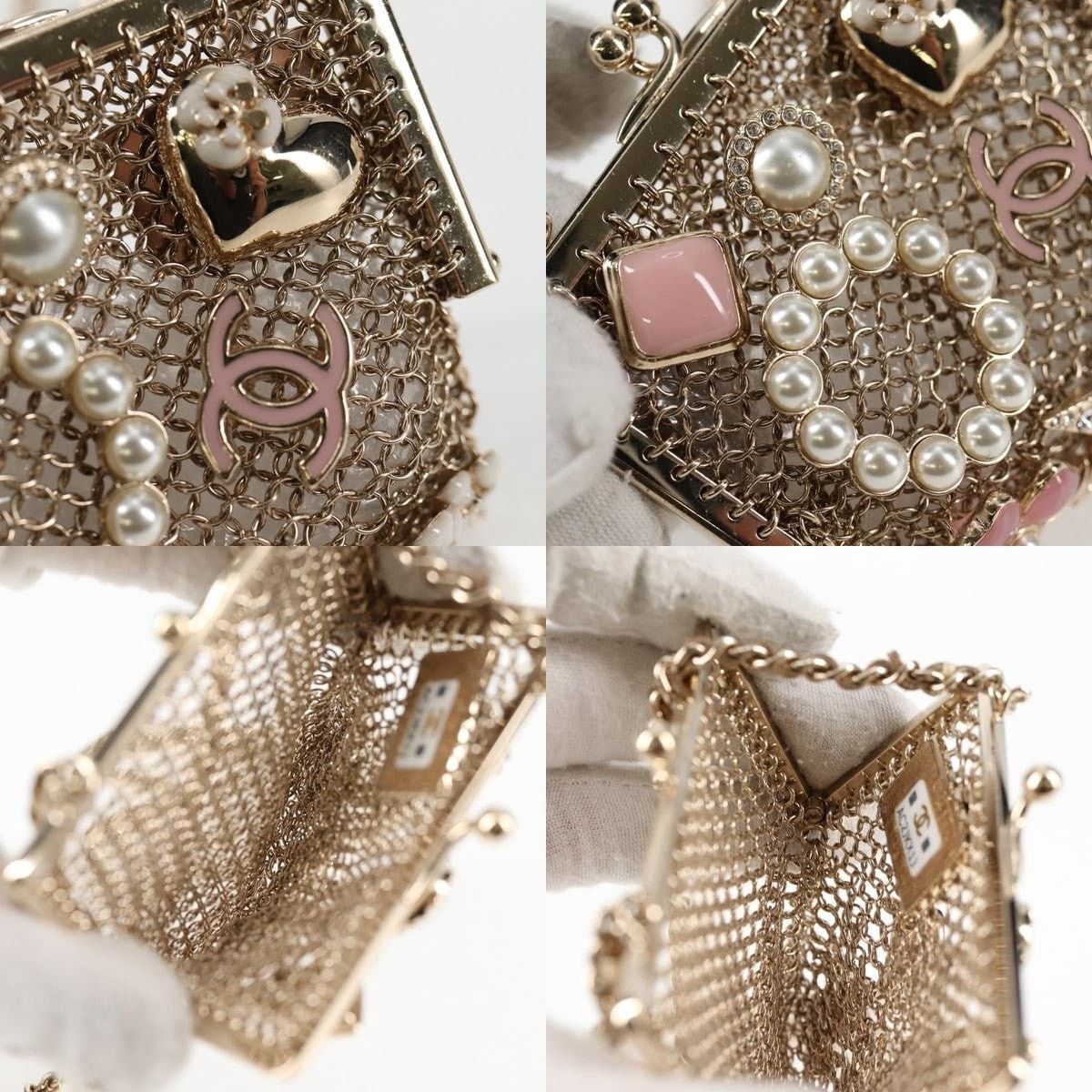 Chanel Chanel Camellia Coco Mark Chain Pouch AP2890 Size ONE SIZE - 6 Thumbnail