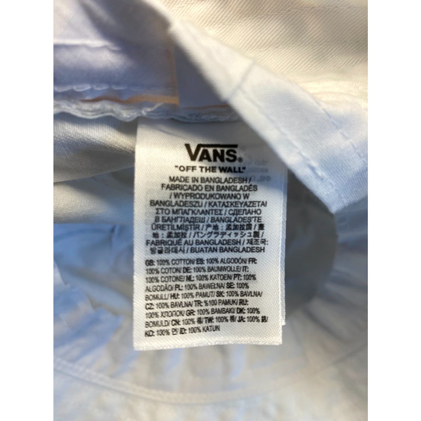 Vans VANS Bucket Hat Mens Small White Rainbow Beach Skate Golf Hip Hop Streetwear Size ONE SIZE - 6 Thumbnail