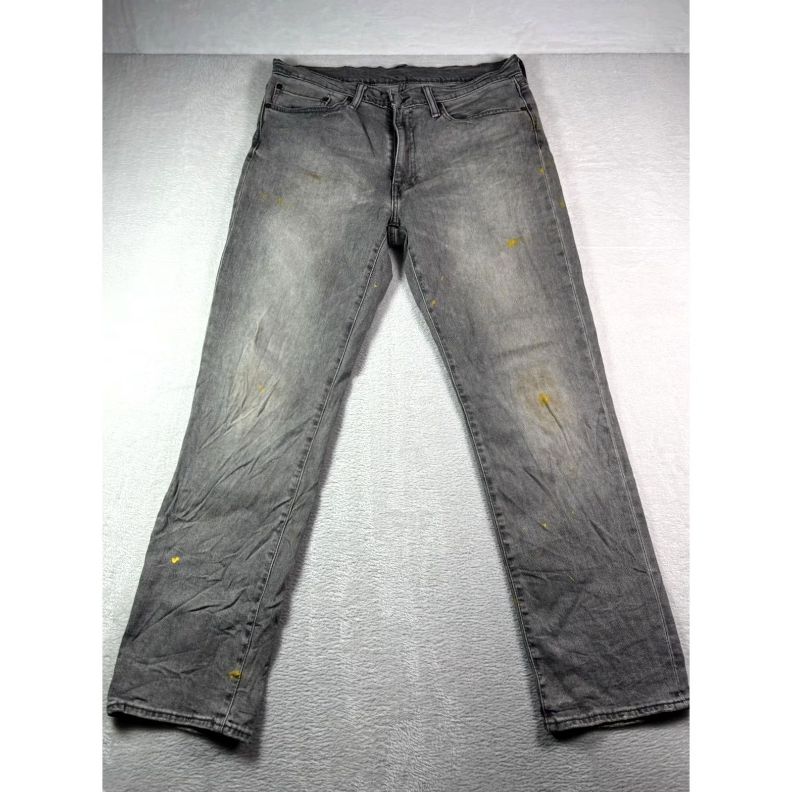 Levi's Levi’s 541 Jeans Men’s 34x32 Gray Denim Stretch Regular Fit 5-Pocket Logo 90s USA Vintage Style Tapered Size US 34 / EU 50 - 2 Thumbnail