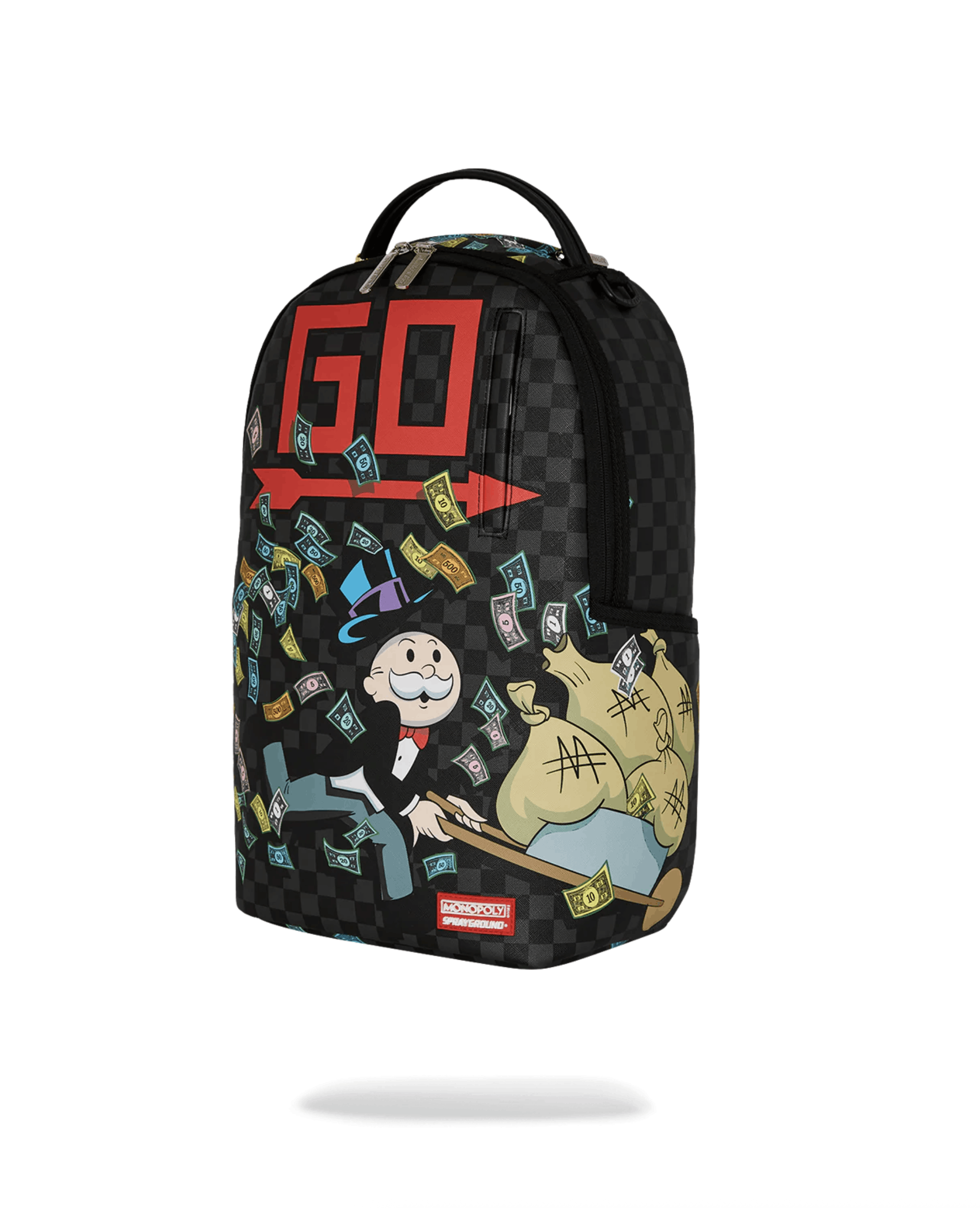 Sprayground Sprayground Monopoly Wheel Barrel Backpack Size ONE SIZE - 4 Thumbnail
