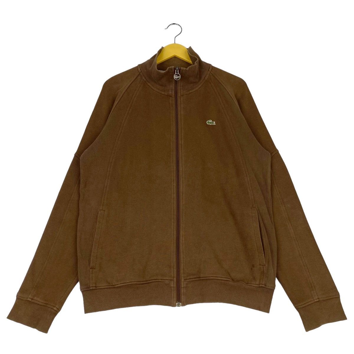 Lacoste × Vintage Vintage 80s Lacoste Embroidered Full Zip Turtleneck Size L Size US L / EU 52-54 / 3 - 1 Thumbnail