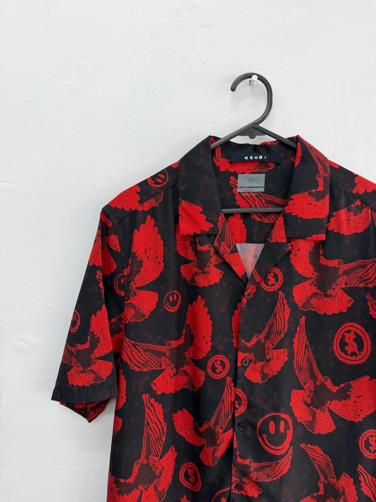 Ksubi new ksubi medium m short sleeve resort shirt red flight Size US M / EU 48-50 / 2 - 2 Thumbnail