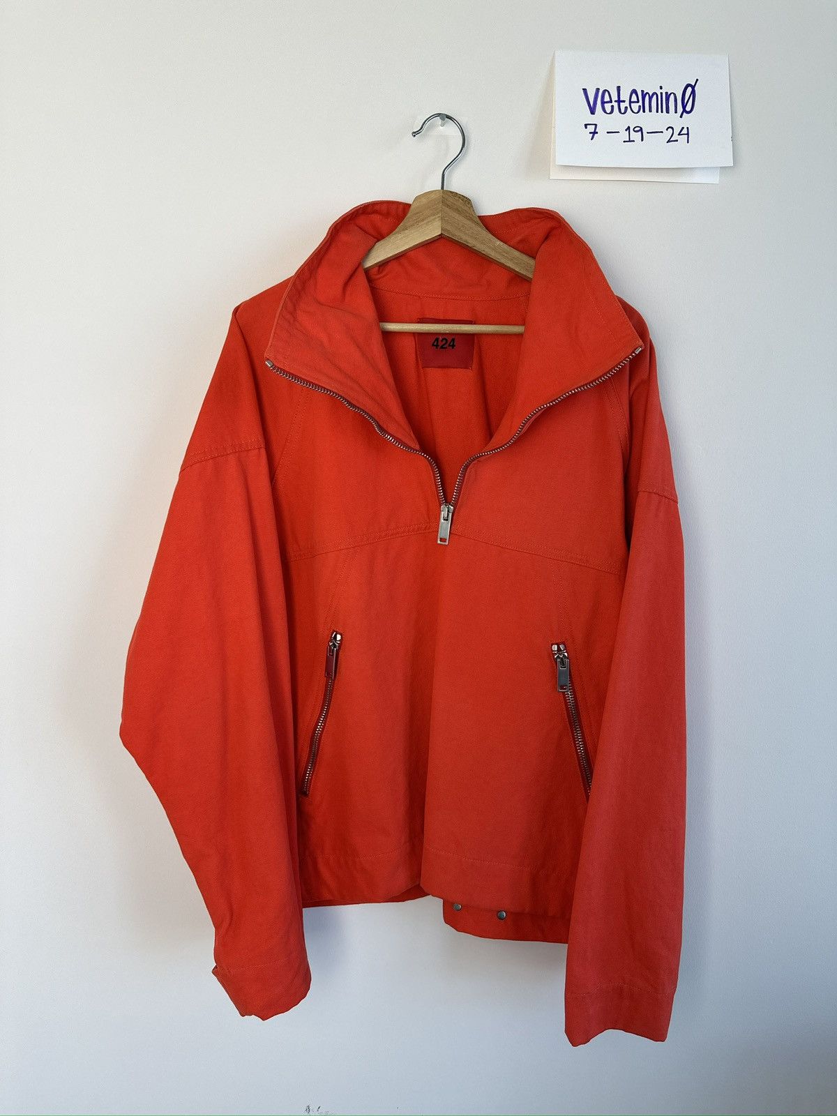 424 On Fairfax 424 Orange Armband Anorak | Grailed