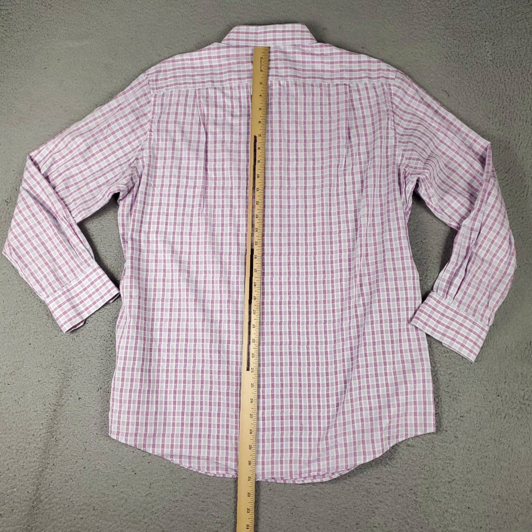Tommy Bahama Tommy Bahama Shirt Mens 16 Purple Plaid Long Sleeve Button Up 100% Cotton Size 42R - 3 Thumbnail