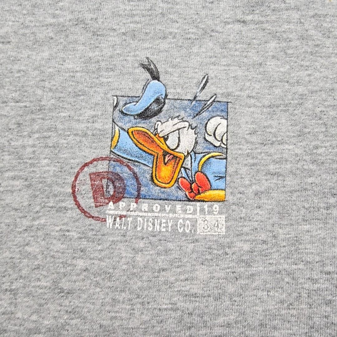 Disney Vintage Disney Donald Duck Gray Cartoon L Graphic Tee Size US L / EU 52-54 / 3 - 6 Thumbnail