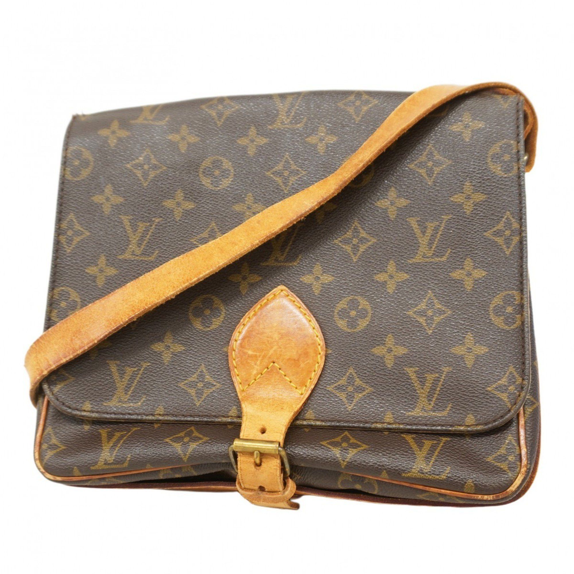 Louis Vuitton Shoulder Bag Monogram Cartesier Gm M51252 Brown Ladies, Women's