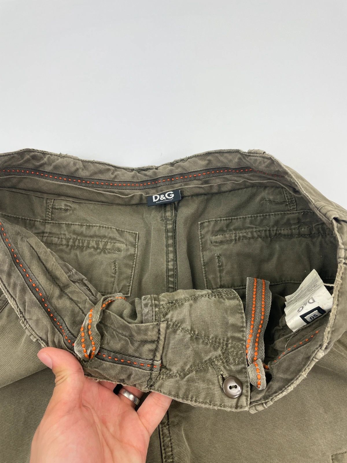 Dolce & Gabbana Dolce Gabbana FW2006 Cargo Military Short Army Khaki Green Size US 34 / EU 50 - 4 Thumbnail