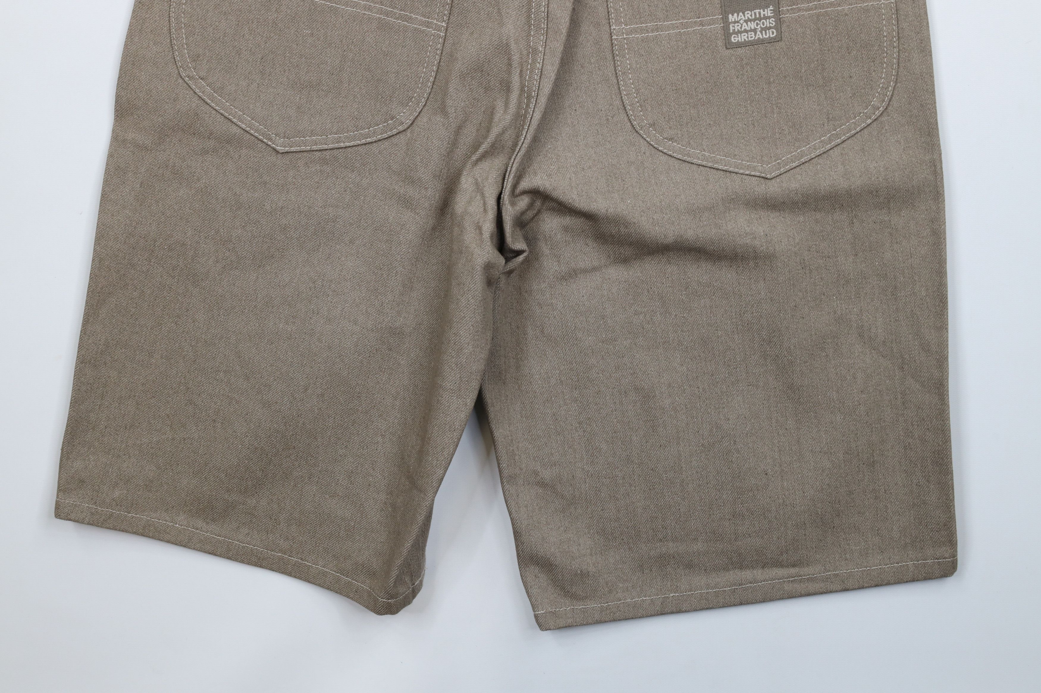 Marithe + Francois Girbaud × Vintage NOS Vintage 90s Marithe Francois Girbaud Denim Jean Short Size US 33 - 10 Thumbnail