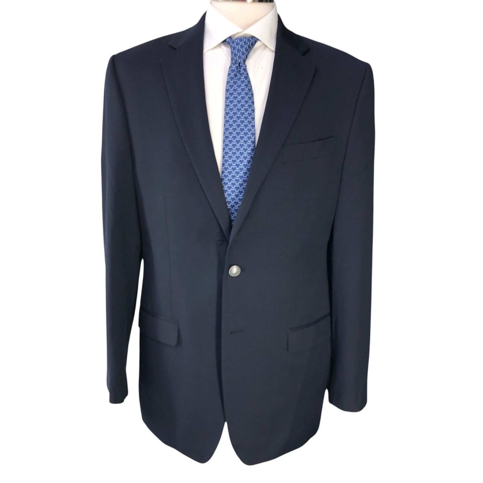 Michael Kors Michael Kors Size 40L Blazer Jacket Navy Blue Gold Button Size 40L - 13 Thumbnail