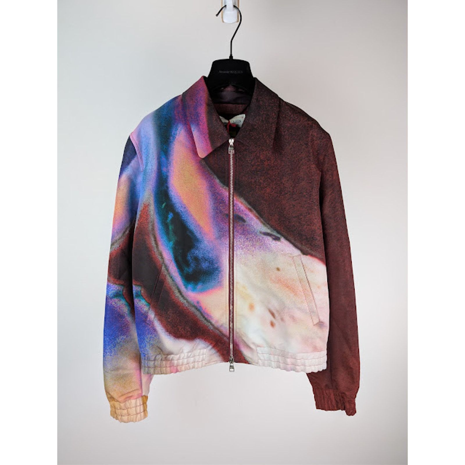 Alexander McQueen o1rshd1 Elasticated Bomber Jacket in Luminous Size US L / EU 52-54 / 3 - 2 Thumbnail