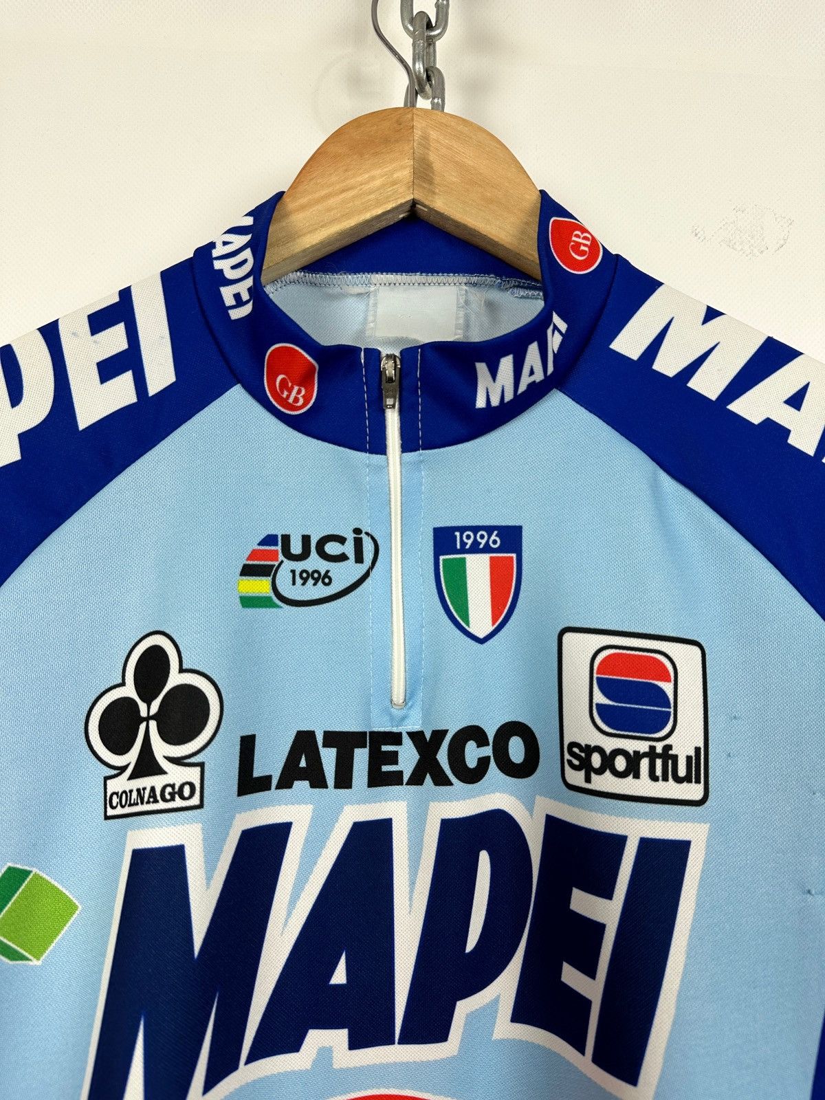 Vintage 1997 Vintage Mapei GB Paris-Roubaix Cycling Jersey Size US XL / EU 56 / 4 - 7 Thumbnail